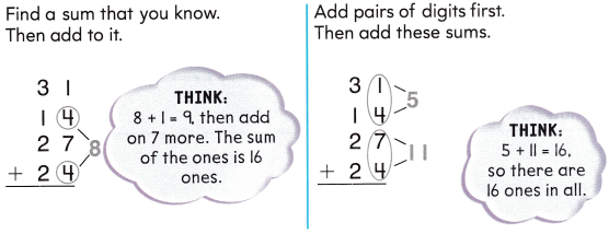 Texas Go Math Grade 2 Lesson 7.5 Answer Key Find Sums for 4 Addends ...